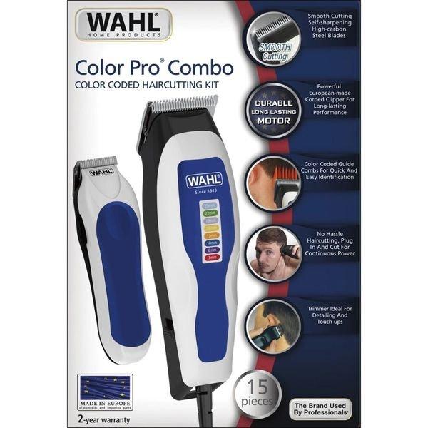 Wahl 15-tlg. Haarschneider und Trimmer "Combo Color Pro" 1395.0465  