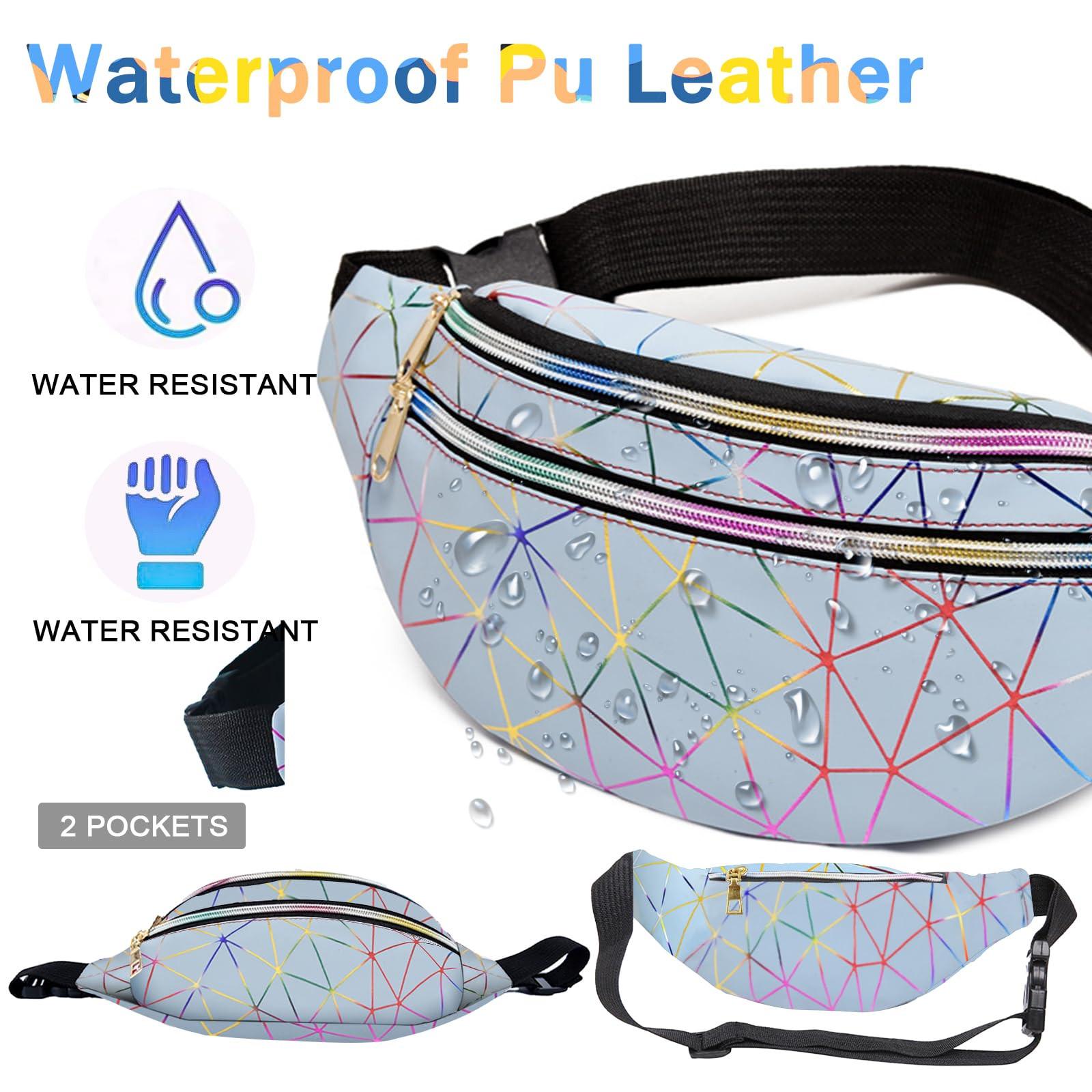 Only-bags.store Sac ceinture Kids Waterproof PU Leather Colorful Fanny Pack for Teenagers with Adjustable Strap, Multiple Zipper Pockets Sac ceinture Kids Waterproof PU Leather Colorful Fanny Pack for Teenagers with Adjustable Strap, Multiple Zipper Pockets 