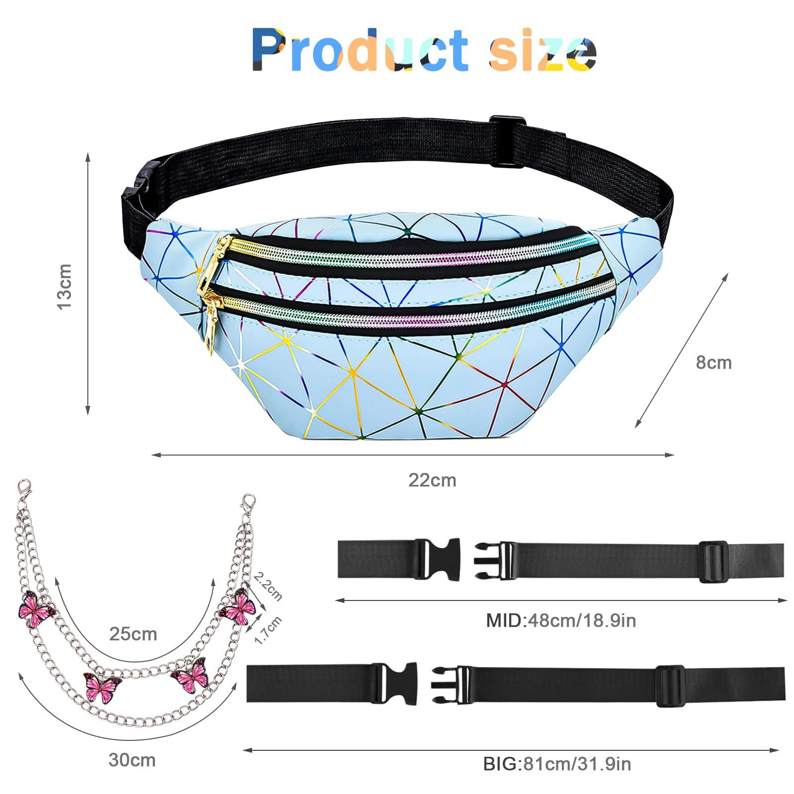 Only-bags.store Sac ceinture Kids Waterproof PU Leather Colorful Fanny Pack for Teenagers with Adjustable Strap, Multiple Zipper Pockets Sac ceinture Kids Waterproof PU Leather Colorful Fanny Pack for Teenagers with Adjustable Strap, Multiple Zipper Pockets 