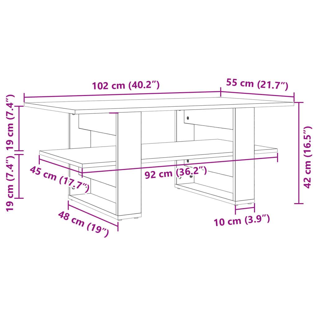 VidaXL Couchtisch holzwerkstoff  