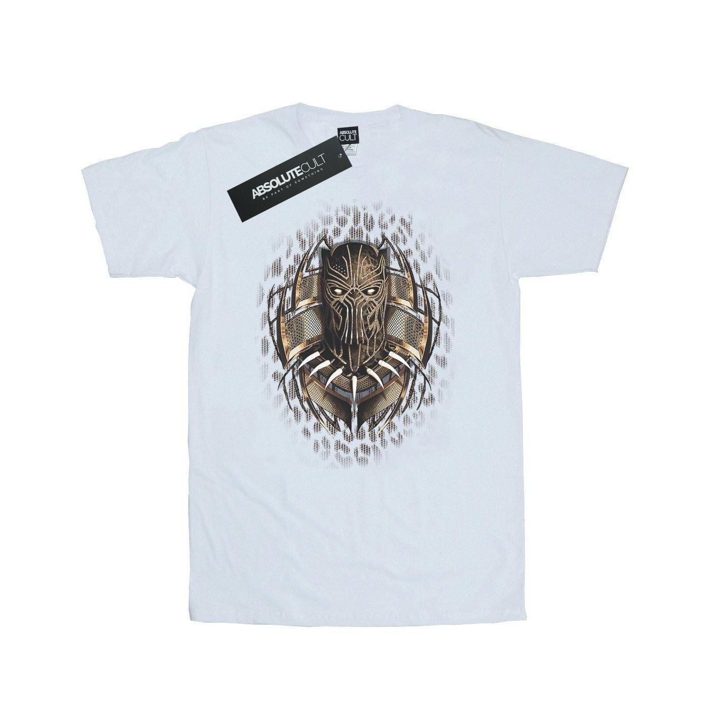 Image of Black Panther Gold Killmonger Tshirt Herren Weiss XL
