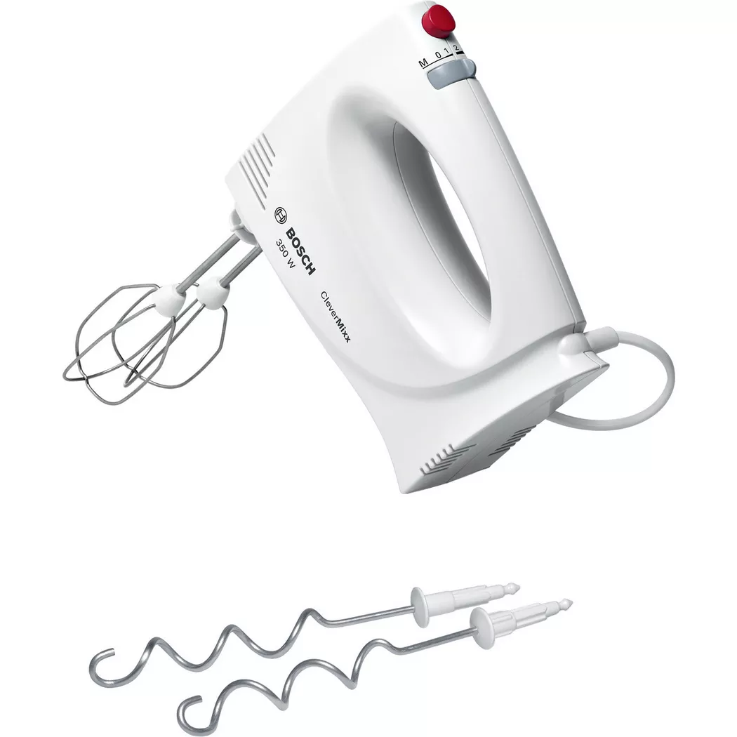 Bosch MFQ 3030 clever mixX Handmixer (Weiß, 350 Watt)