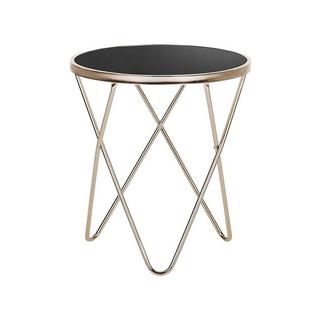 Beliani Table d'appoint en Verre de sécurité Moderne MERIDIAN  