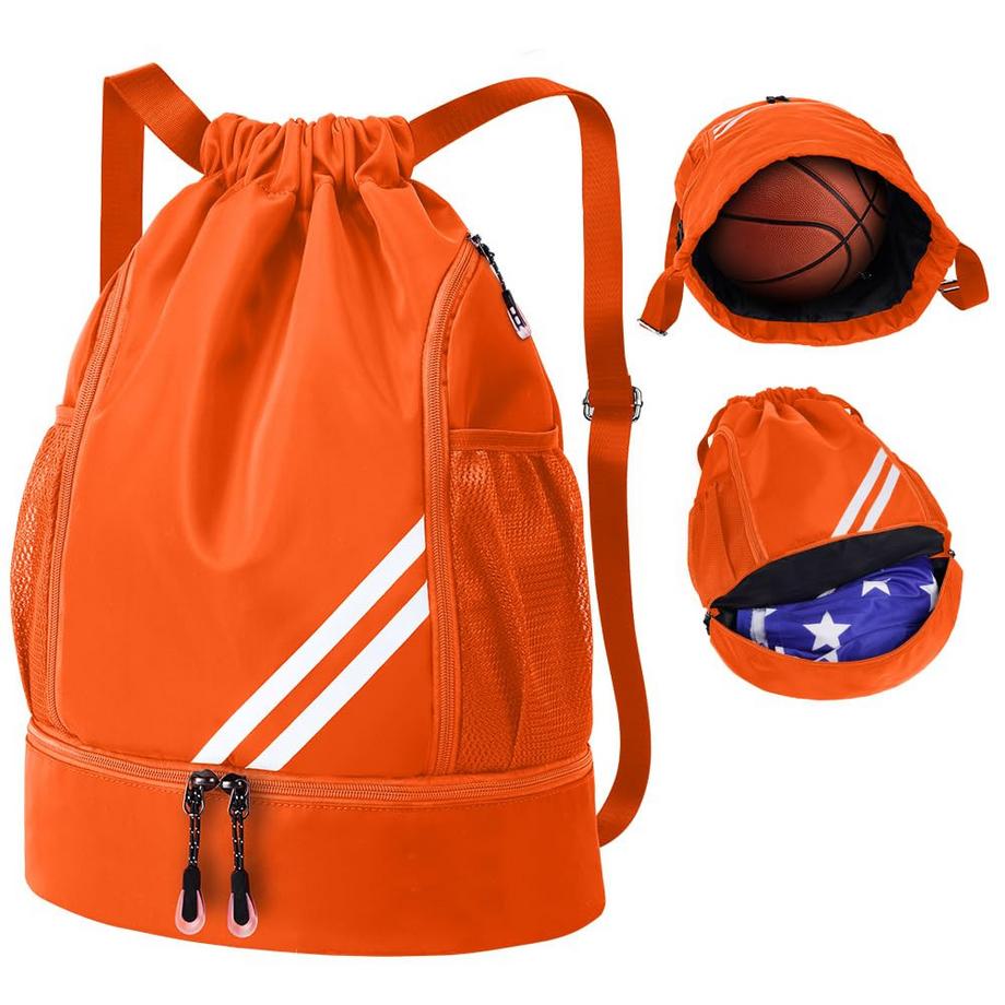 Only-bags.store Sac à dos sport à cordon de serrage grande capacité  