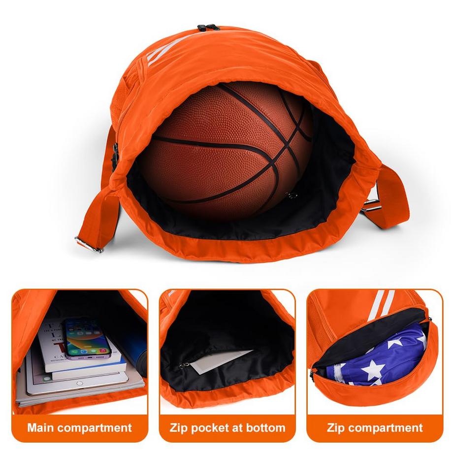 Only-bags.store Sac à dos sport à cordon de serrage grande capacité  