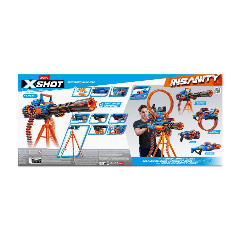 X-Shot  Insanity Motorized Rage Fire Gatling 