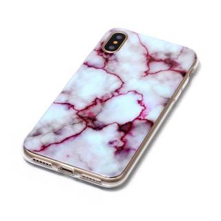 Cover-Discount  iPhone Xs / X - Custodia in gomma siliconica Marble 