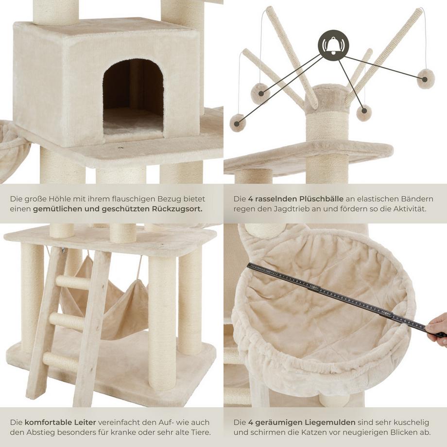 Tectake  Kratzbaum Gismo 195 cm Sisal 