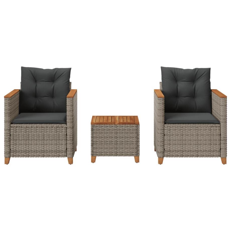 VidaXL Ensemble de bistro rotin synthétique  