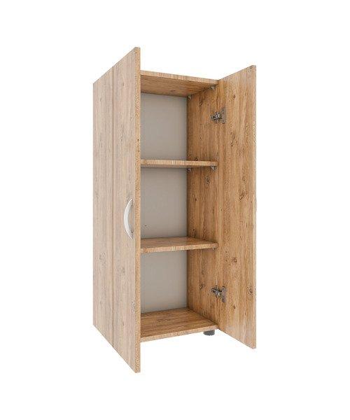 VCM Büroschrank mit 3 Fächern | moderner Aktenschrank mit Drehtüren | Maße ca. H. 108 x B. 49 x T. 34 cm – Ulas 3-Fach  