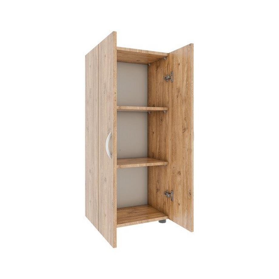 VCM Büroschrank mit 3 Fächern | moderner Aktenschrank mit Drehtüren | Maße ca. H. 108 x B. 49 x T. 34 cm – Ulas 3-Fach  