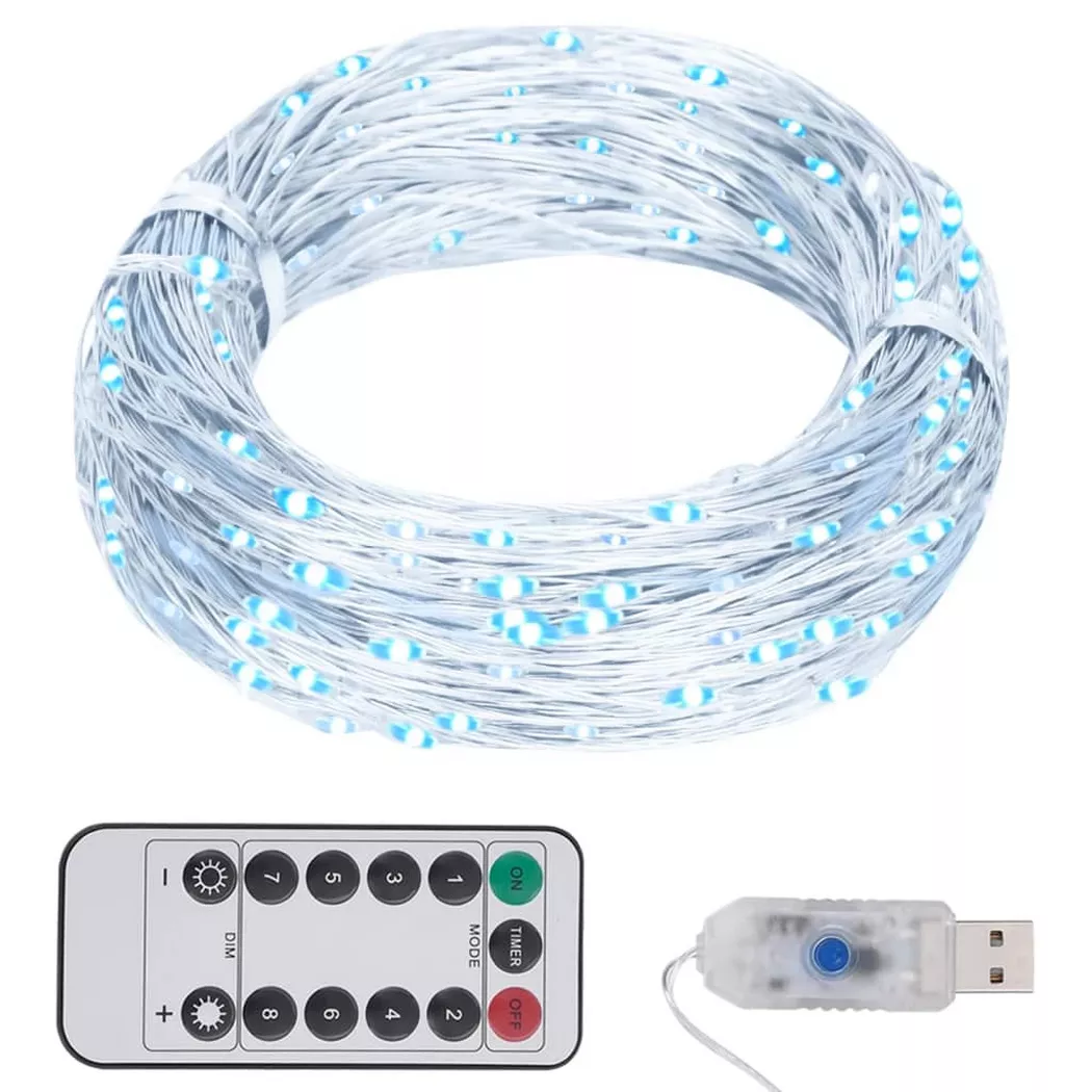 VidaXL - Chaîne à led, One Size, Blanc Bariolé