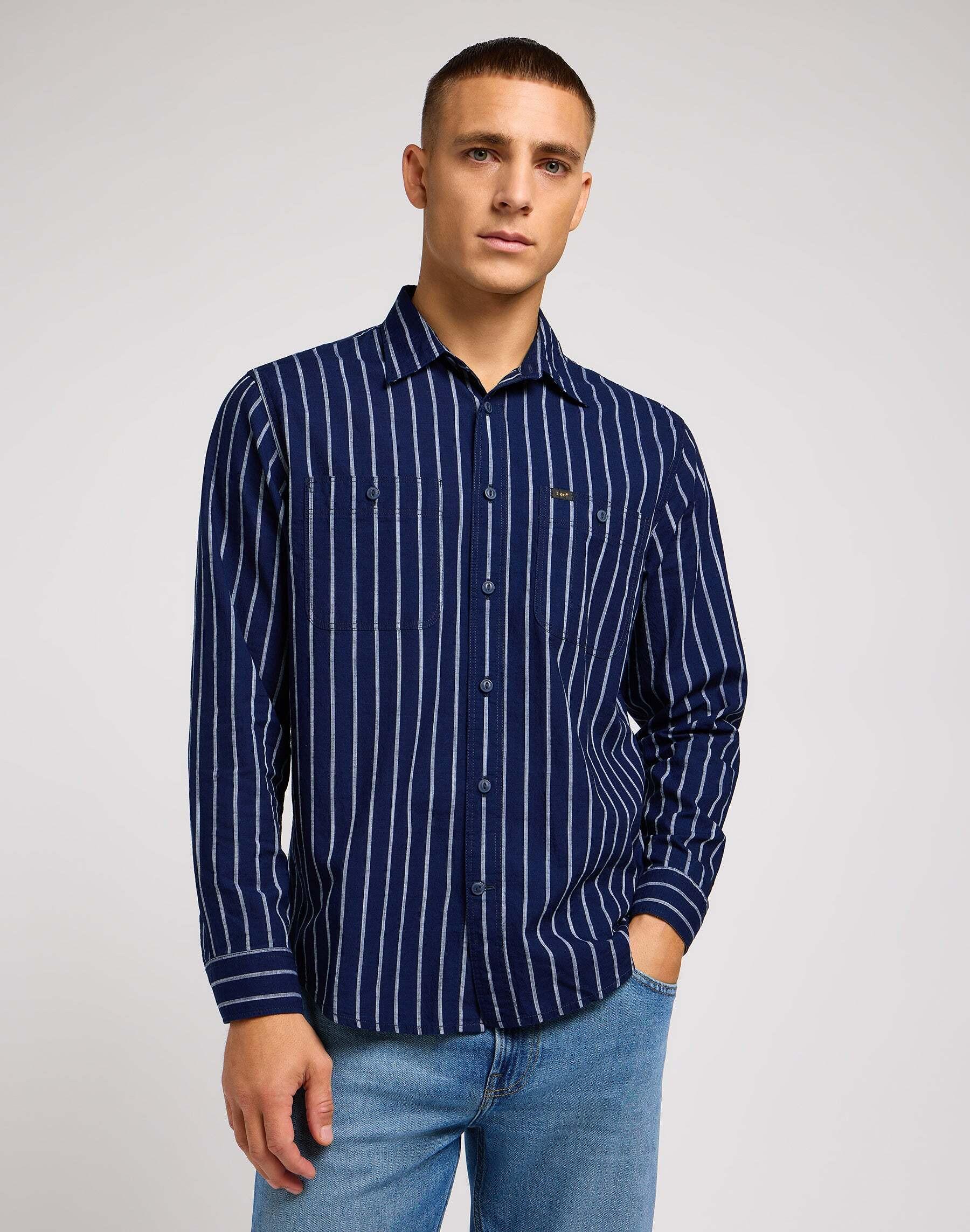 Image of Hemden Worker Shirt 2.0 Herren Marine M