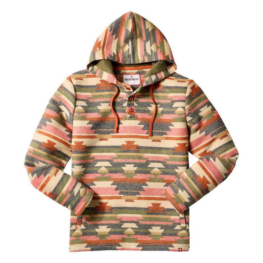 Joe Browns Giacca con Cappuccio Tessuta Motivo Azteco  