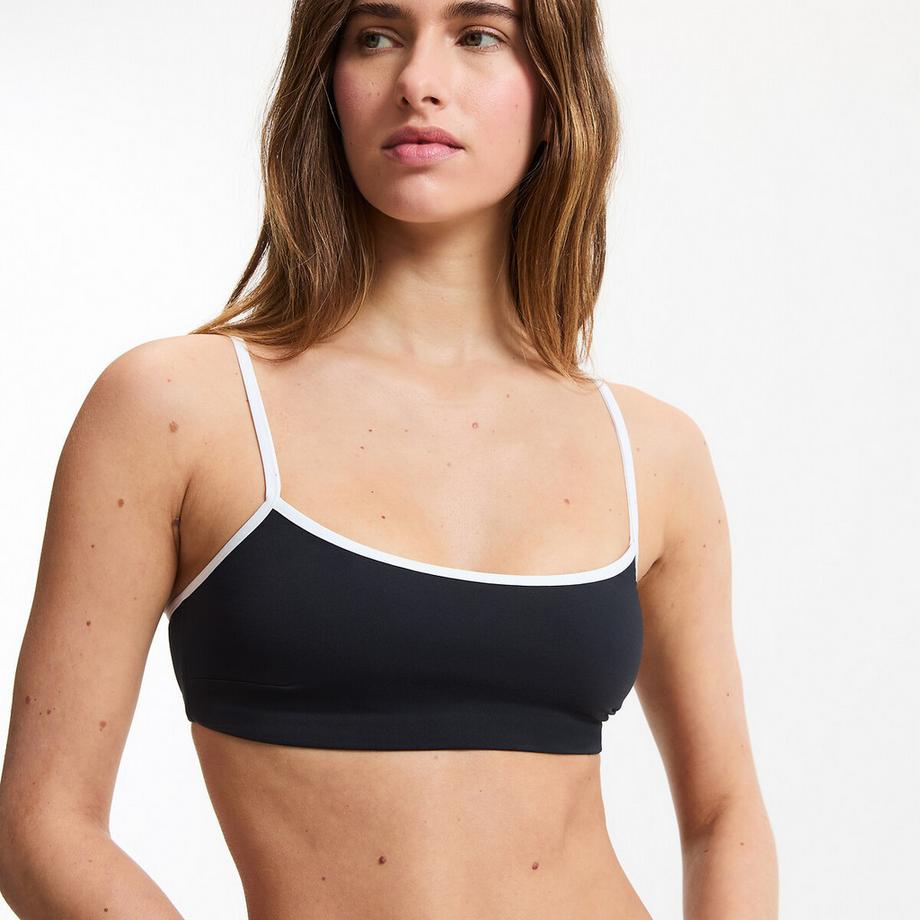 La Redoute Collections Bikini-Oberteil mit kontrastierender Schräge  