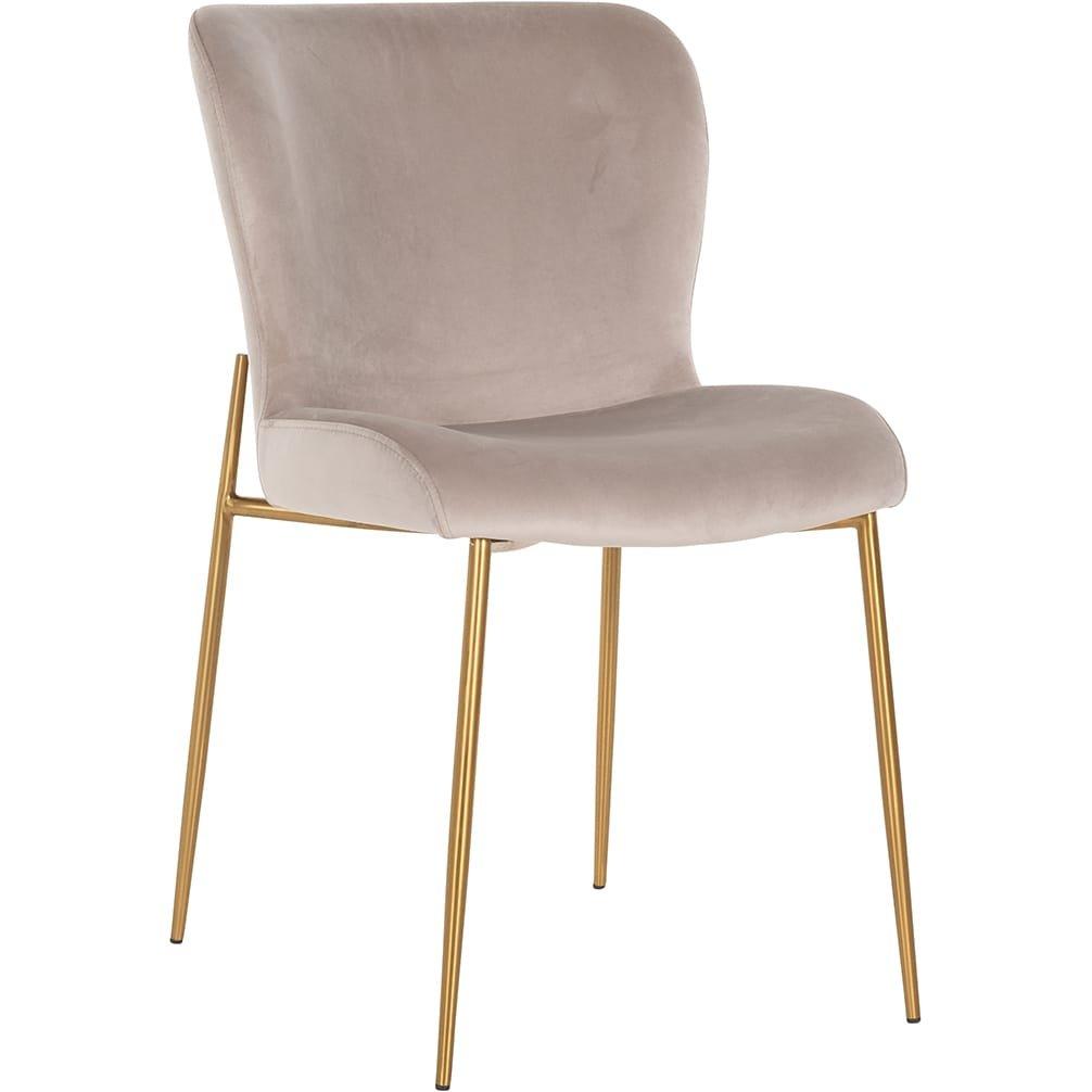 Image of Stuhl Odessa khaki gold gebürstet Stuhl Odessa khaki gold gebürstet