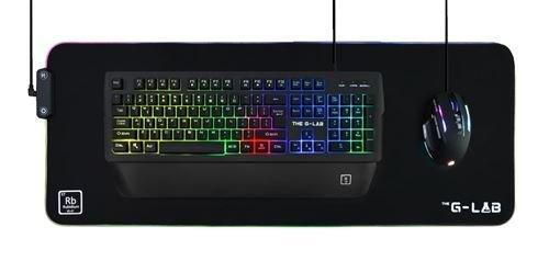 The G-Lab  Pad Rubidium Tappetino per mouse per gioco da computer Nero 