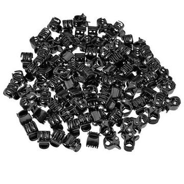 100x Kleine Haarspangen - Schwarz