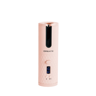 CREATE  KURLINE TOURMALINE - Fer à friser sans fil portable USB, rose 