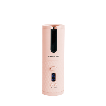 KURLINE TOURMALINE - Tragbarer kabelloser Lockenstab USB, rosa