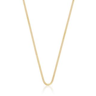 MUAU Schmuck  Collier gourmette or jaune 375, 1.6mm, 60cm 