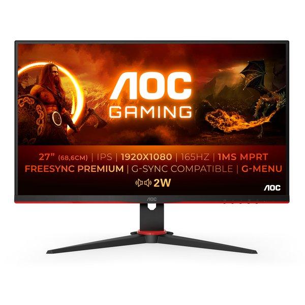 AOC  G2 27G2SPAE/BK LED display 68,6 cm (27") 1920 x 1080 Pixel Full HD Nero, Rosso 