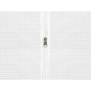 Vente-unique Foliengewächshaus Folientunnel mit Tür - 9 m² - 450 x 200 x 200 cm - Verzinkter Stahl - ALOCASIA  