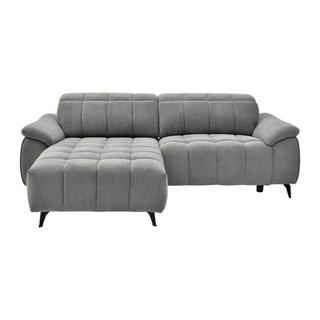 Vente-unique Eckrelaxsofa elektrisch - Ecke links - Strukturstoff - Grau - CELTIMO  