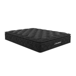 Ysmée Ensemble 160 x 200 cm sommier coffre blanc + matelas ressorts ensachés surmatelas intégré ép.28cm - BLACK DREAM de YSMÉE  