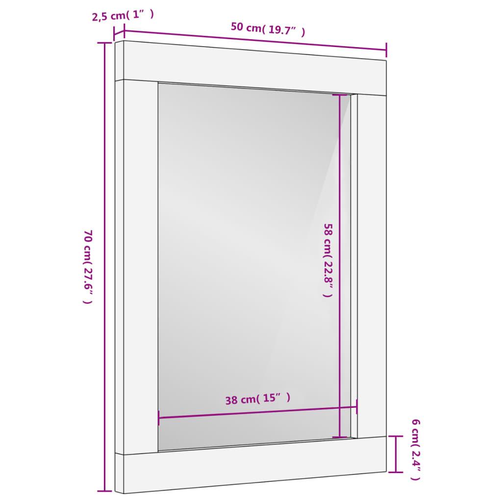 VidaXL Miroir de salle de bain bois  