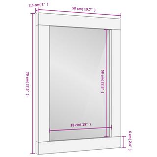 VidaXL Miroir de salle de bain bois  