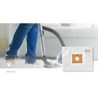 Nedis Sac pour aspirateur | 10 pcs. | Synthétique | Plus vendu pour : Nedis® VCBG500 / VCBG550-Series | Blanc  