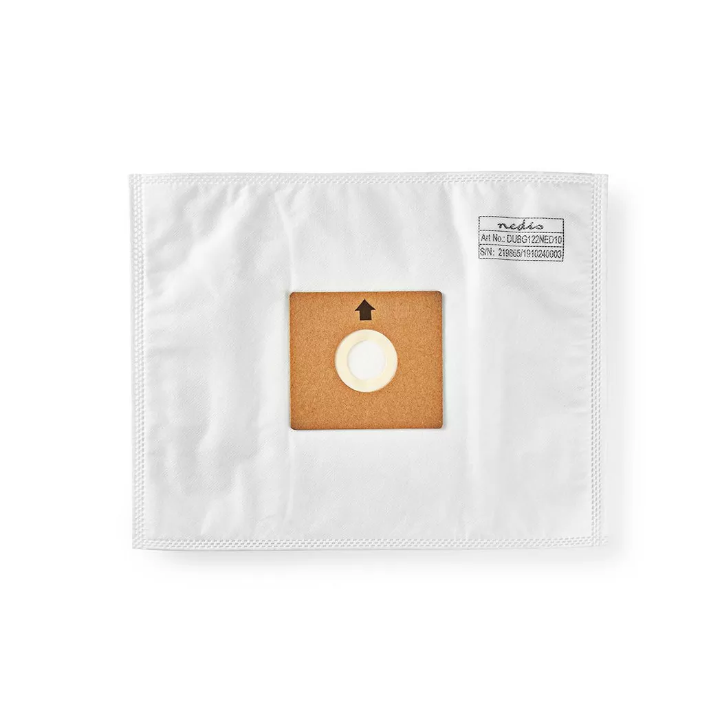 Nedis – Staubsaugerbeutel | 10 Stk. Kunststoff Meist verkauft für: ® VCBG500 / VCBG550-Serie Weiß, Weiß