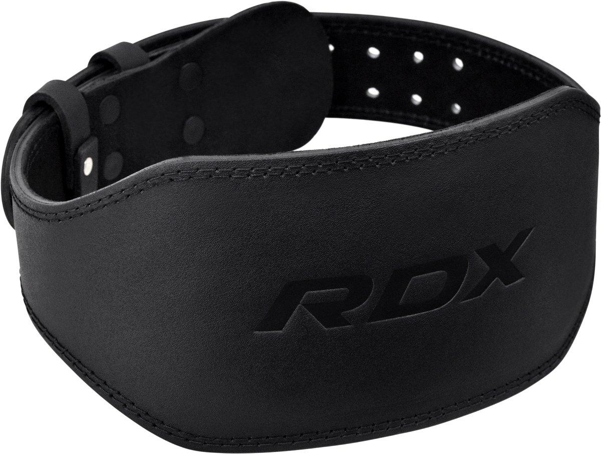 Image of Rdx 6 Inch Gymnastik- Und Gewichthebergürtel Aus Gepolstertem Leder Unisex Schwarz XL