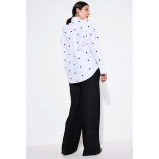 Studio Untold  Camicia dal taglio oversize con cuore ricamato, collo da camicia e maniche lunghe 