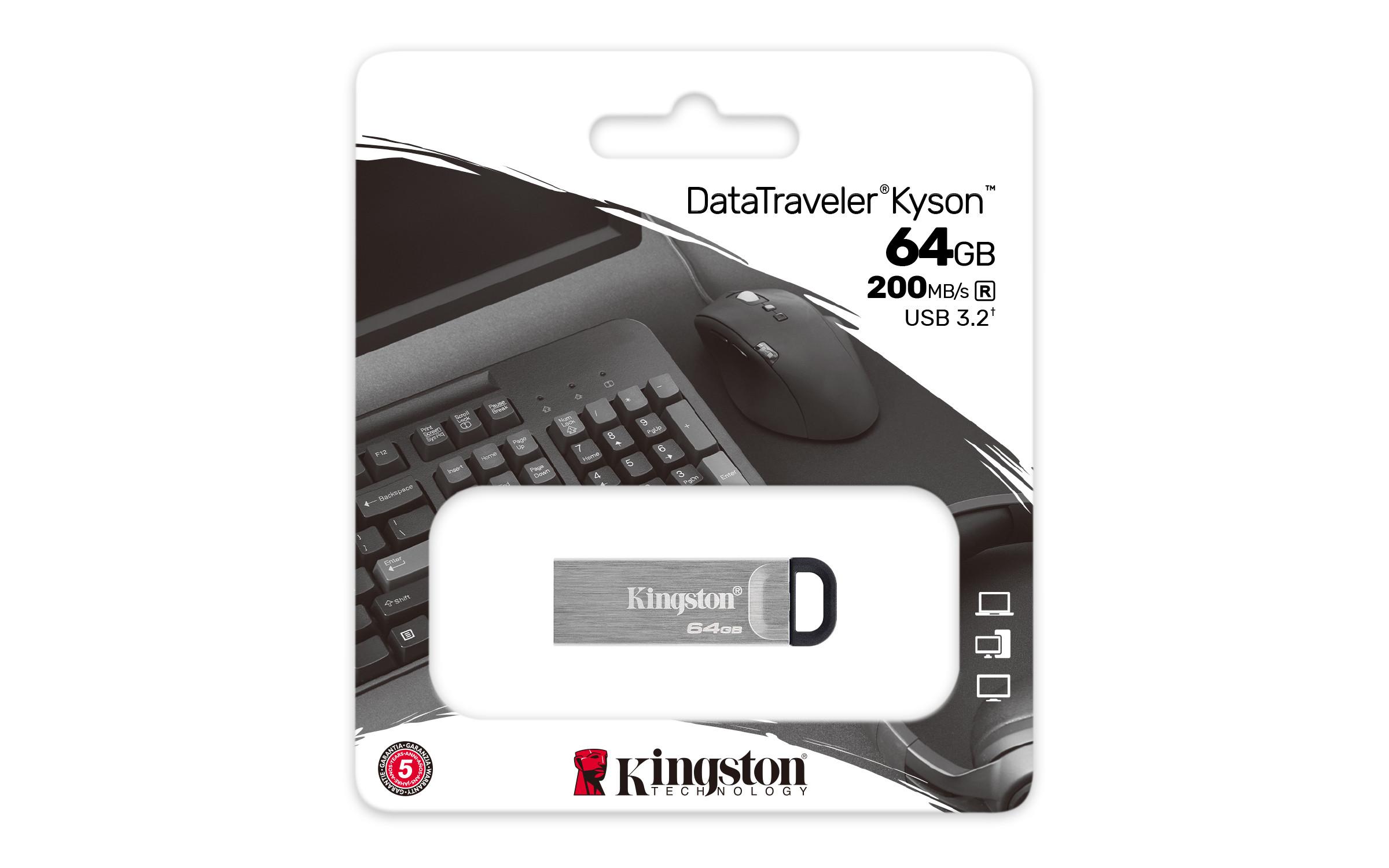 KINGSTON TECHNOLOGY  Kingston Technology DataTraveler Drive Flash USB Kyson da 64GB 