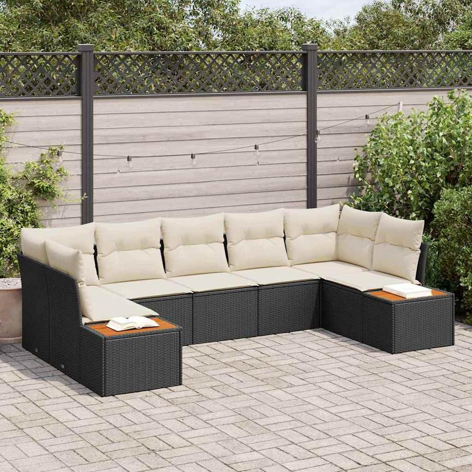 VidaXL Ensemble de canapé de jardin poly rattan  