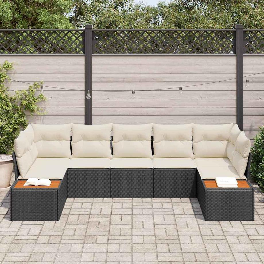 VidaXL Ensemble de canapé de jardin poly rattan  
