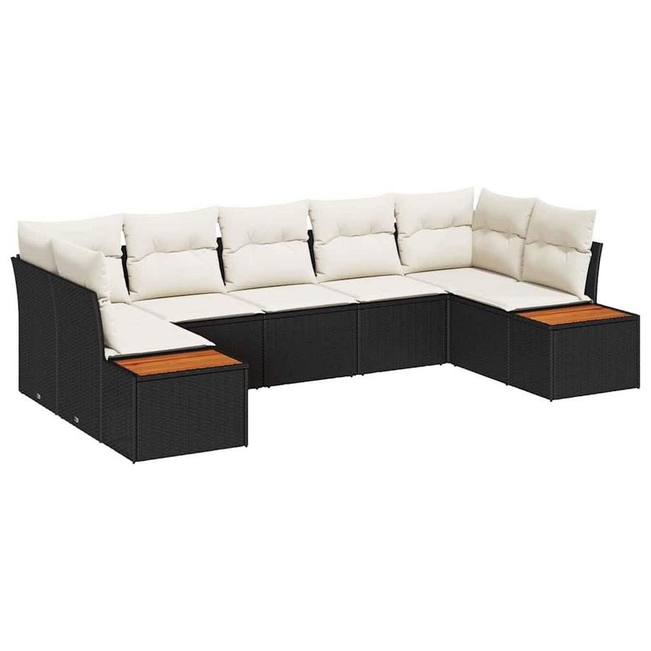 Ensemble de canapé de jardin poly rattan