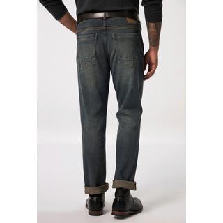 JP1880  Jeans con taglio speciale per l'addome, effetto sdrucito, vestibilità normale e cinque tasche, disponibili fino alla tg. 72 