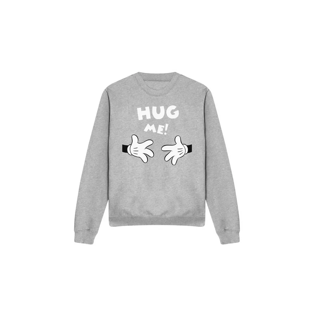 Disney - Hug Me Sweatshirt Valentinstag, für Herren, Spacegrau, Größe XXL