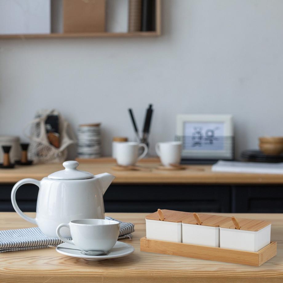 B2X  Gewürzbehälter mit Löffel und Deckel 