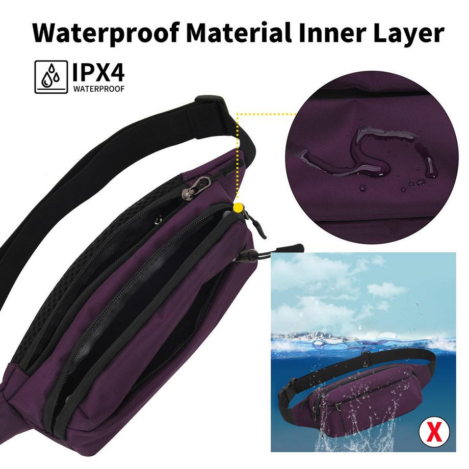 Only-bags.store Sac Banane avec Ceinture Allongée Sac Bandoulière Moderne  