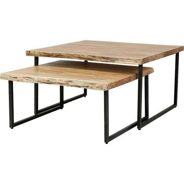 Image of Couchtisch Edge Akazie natur (2er-Set) Couchtisch Edge Akazie natur (2er-Set)