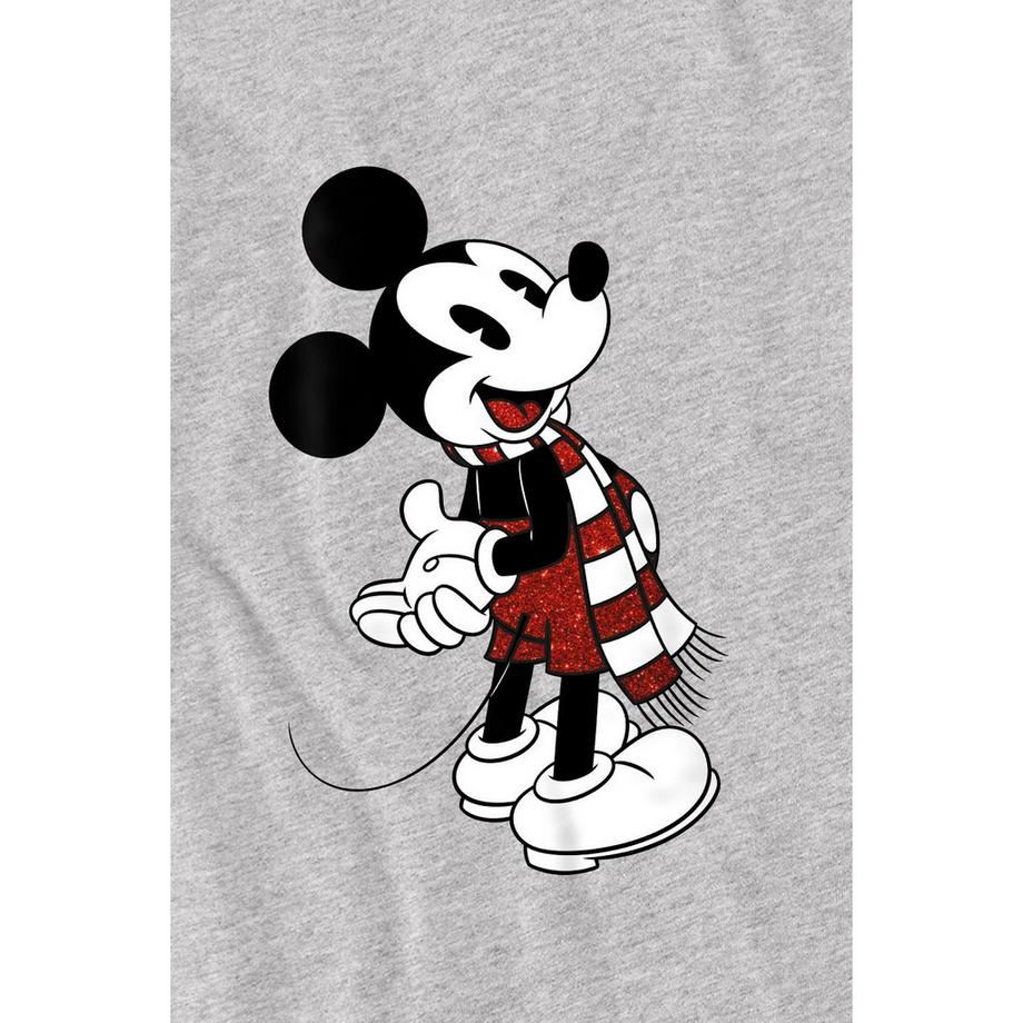 Disney Mickey Mouse Weihnachtliches Design T-Shirt  