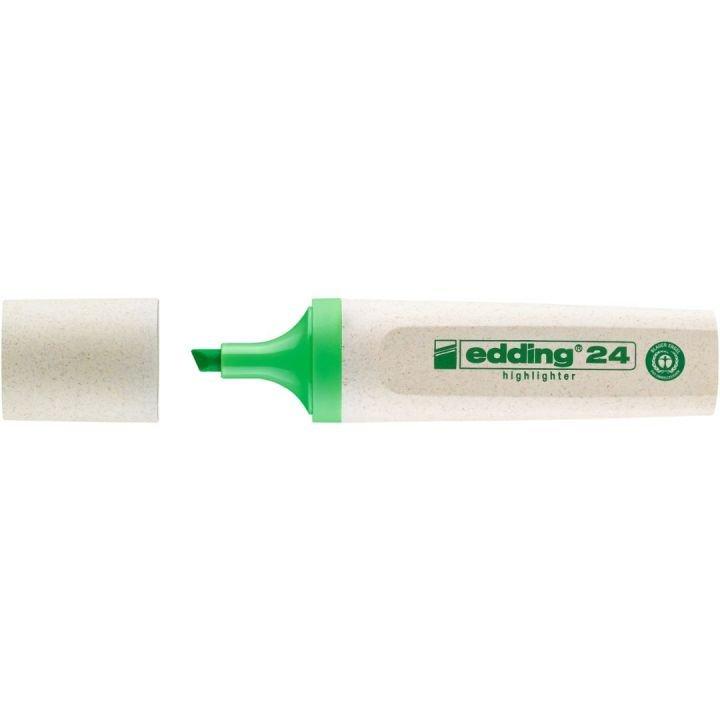 Edding  Edding 24 EcoLine marqueur 1 pièce(s) Pointe biseautée Vert clair 