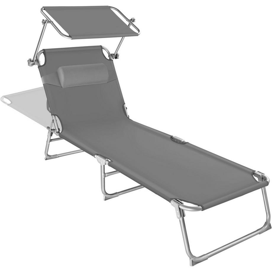 Tectake Lot de 2 transats CHLOÉ pliable  