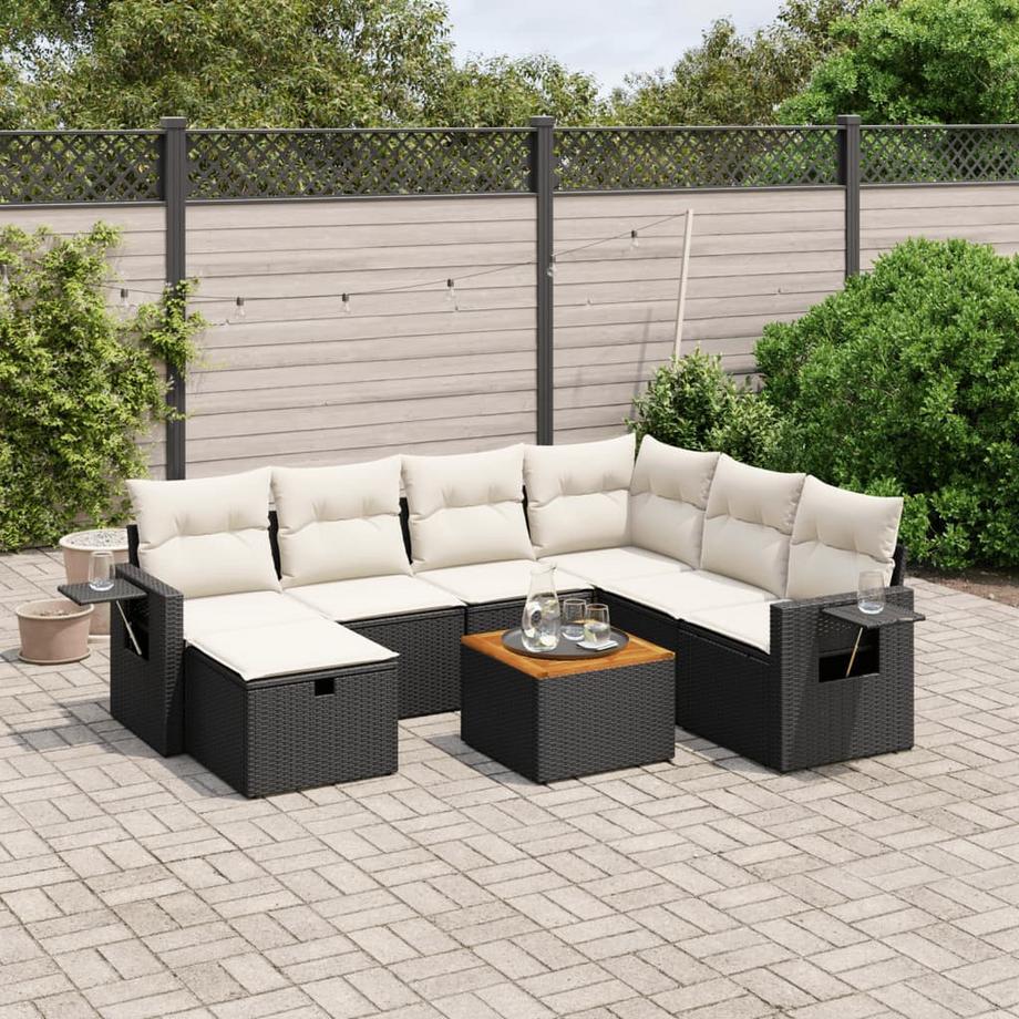 VidaXL set divano da giardino Polirattan  