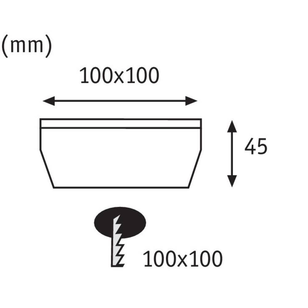 Paulmann Cube Lampada solare da incasso 0.24 W Bianco caldo acciaio inox, Trasparente  