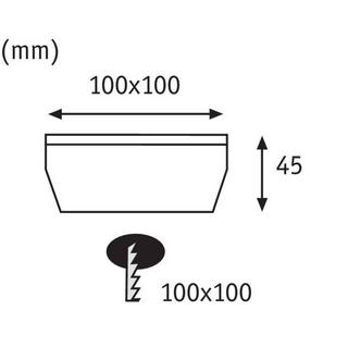 Paulmann Cube Lampada solare da incasso 0.24 W Bianco caldo acciaio inox, Trasparente  